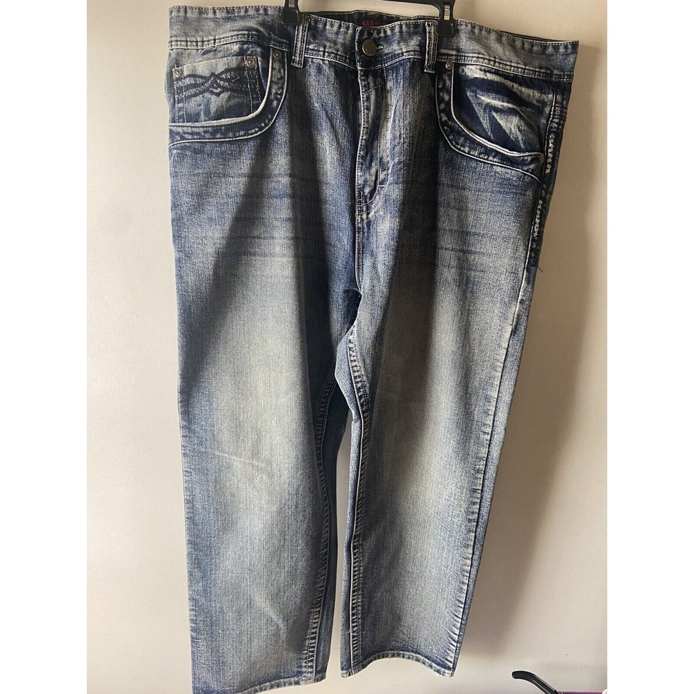 GS-115 Premium XXX Size 50 x 31 Distressed Faded Denim Jeans Big Man Pants Sexy